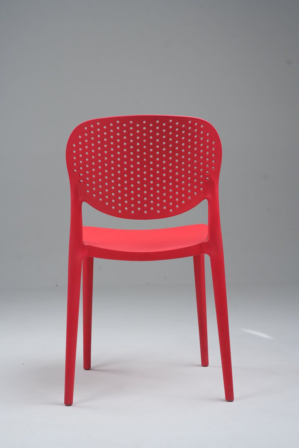 Café Curve Chair – Streamlined Comfort in Living Color - Red