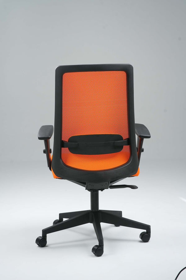 Plasma Medium Back Office Chair - Black & Orange