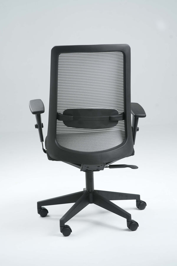 Plasma Medium Back Office Chair - Black & Grey