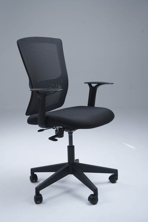 Continental Medium Back Office Chair - Black