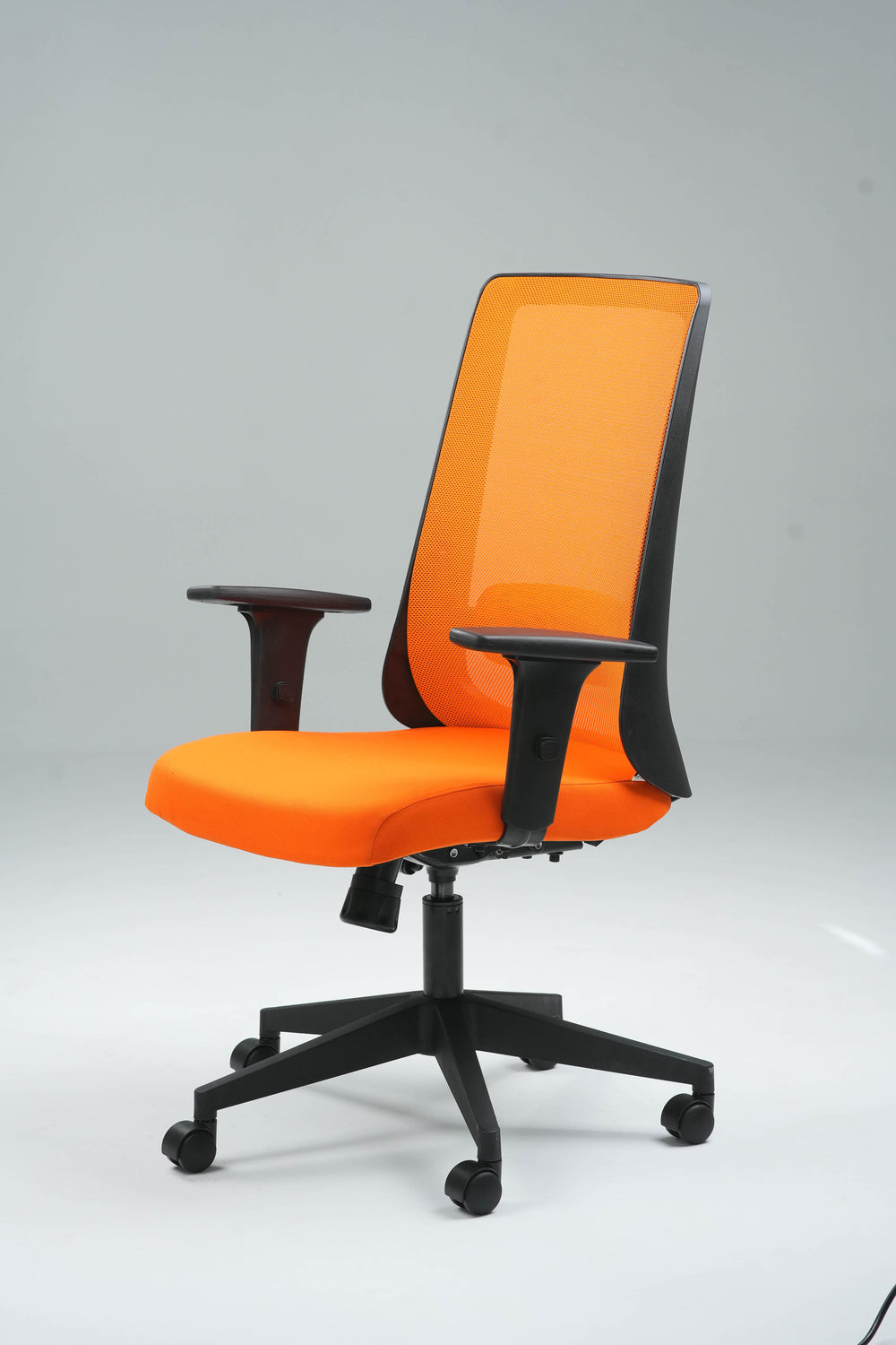 Plasma Medium Back Office Chair - Black & Orange