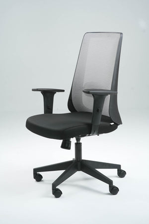 Plasma Medium Back Office Chair - Black & Grey