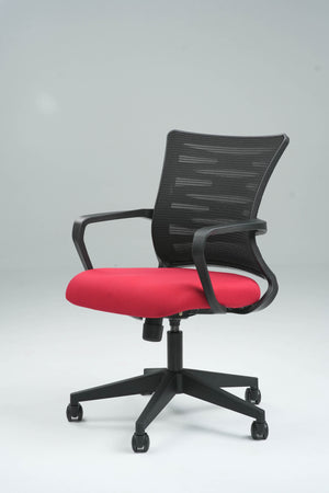 Pacific Medium Back Office Chair - Red