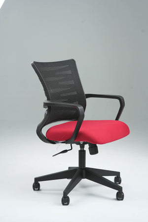 Pacific Medium Back Office Chair - Red