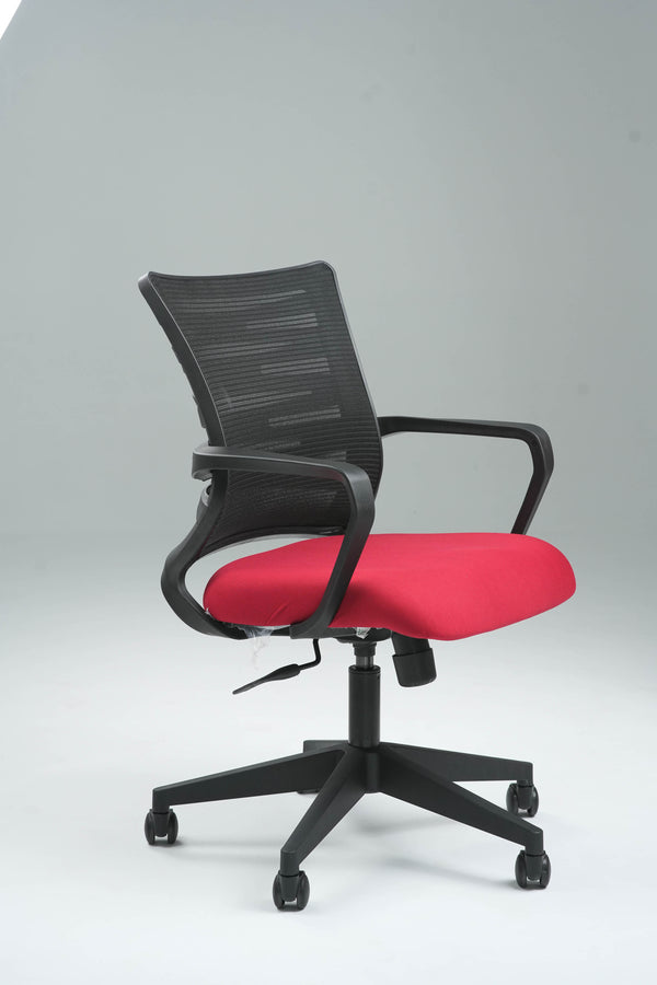 Pacific Medium Back Office Chair - Red
