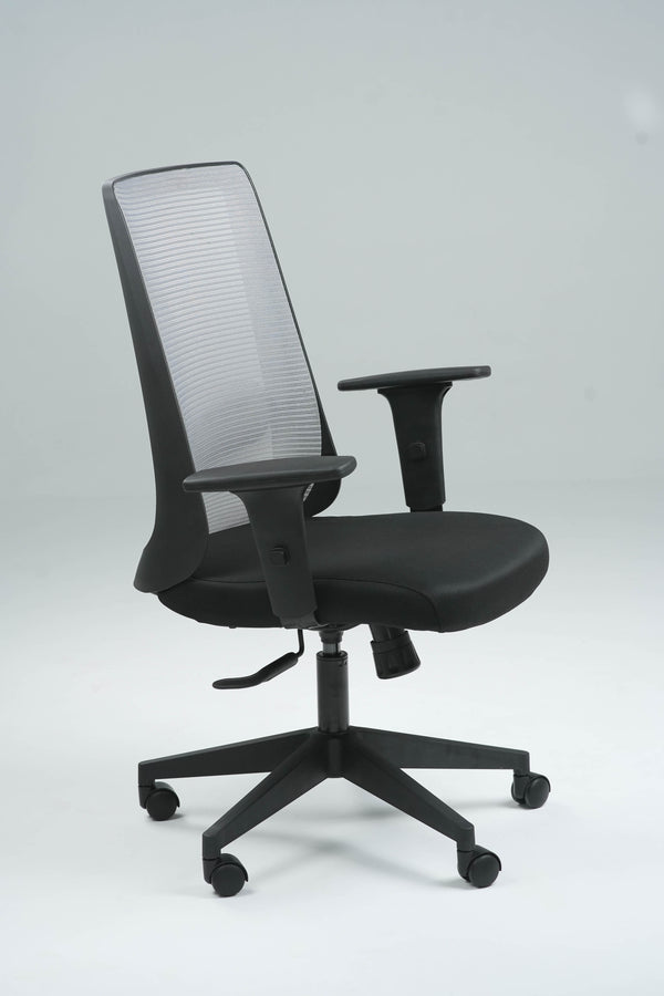 Plasma Medium Back Office Chair - Black & Grey