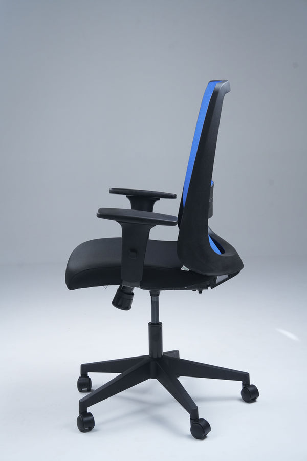 Plasma Medium Back Office Chair - Black & Blue