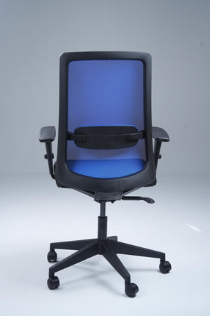 Plasma Medium Back Office Chair - Black & Blue