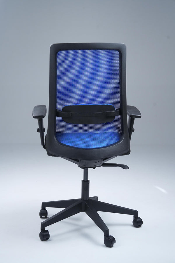 Plasma Medium Back Office Chair - Black & Blue