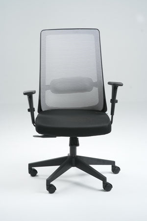 Plasma Medium Back Office Chair - Black & Grey
