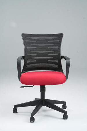 Pacific Medium Back Office Chair - Red