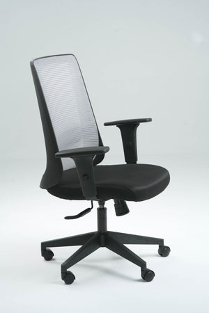 Plasma Medium Back Office Chair - Black & Grey